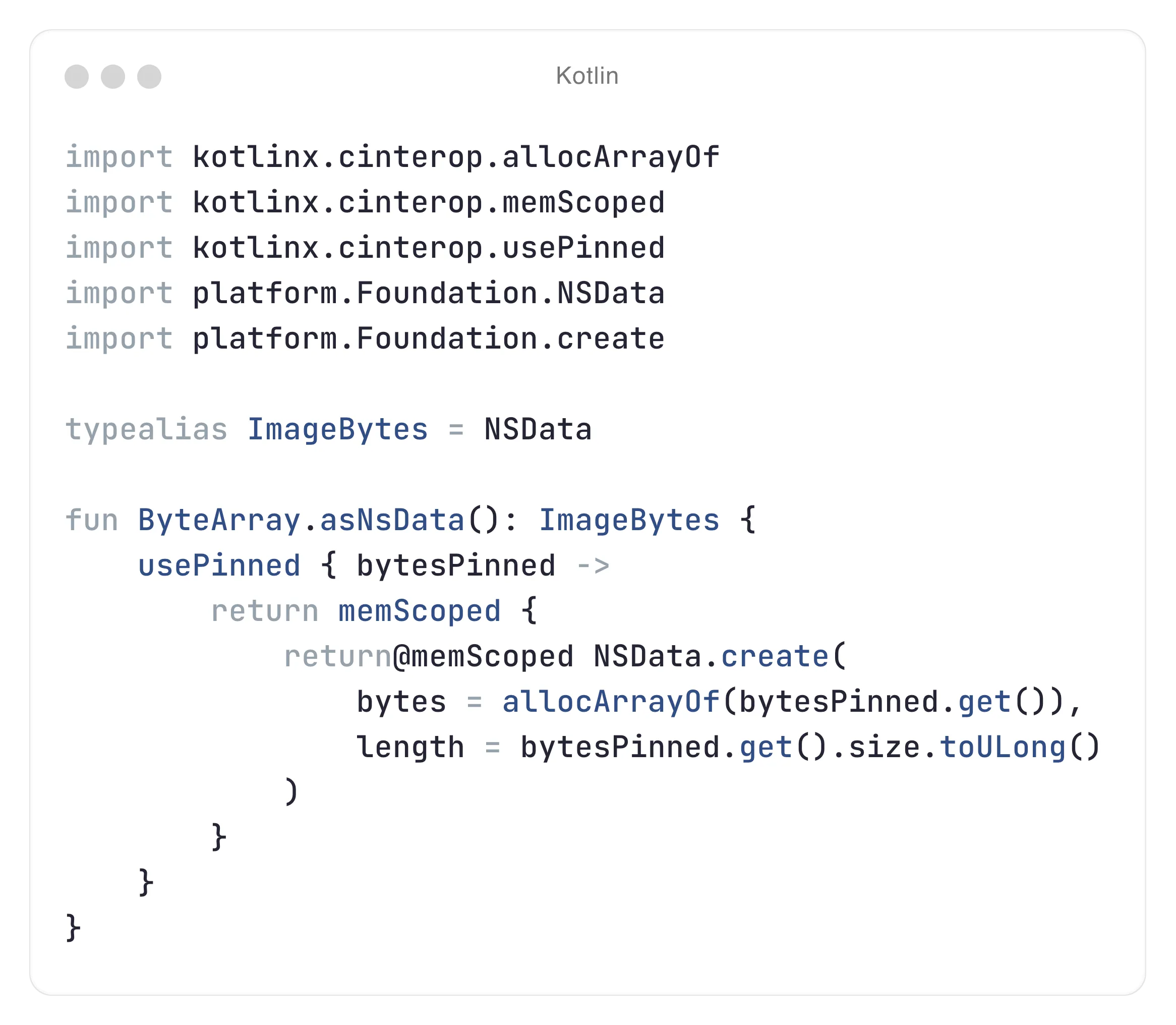 Kotlin Multiplatform image converter implementation with platform-native code on Android and iOS