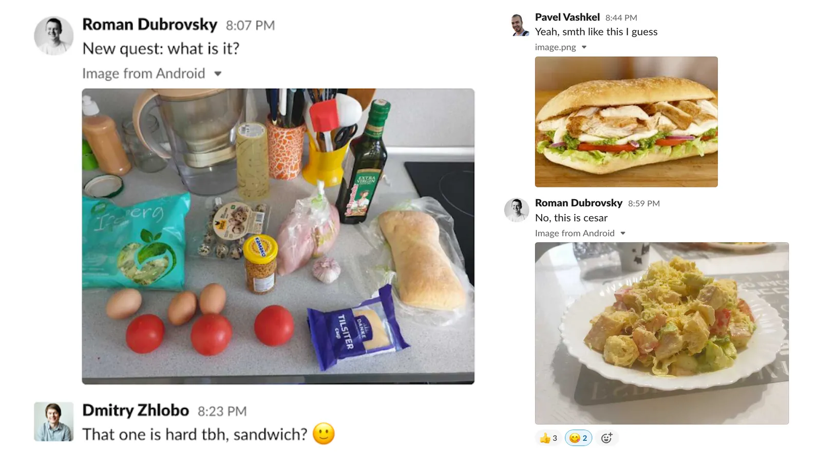 Casual conversations in Slack while working remotely
