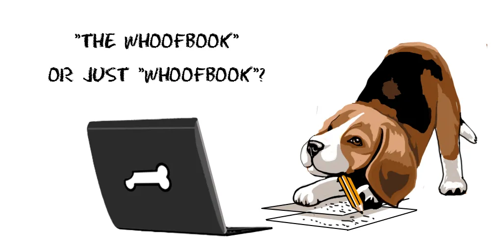 Experimental Plan Definition - "The WhoofBook" or just "WhoofBook"?